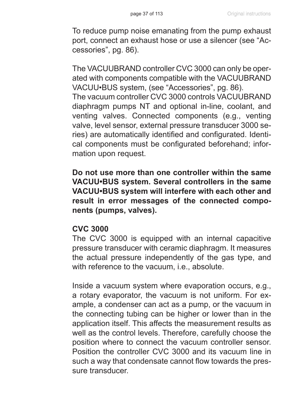 VACUUBRAND PC 620 NT plastic housing User Manual | Page 37 / 113