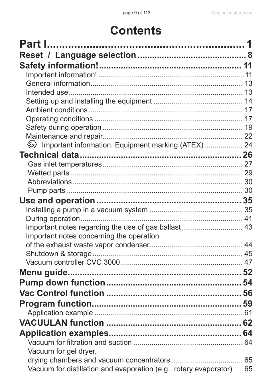 VACUUBRAND PC 620 NT plastic housing User Manual | Page 9 / 113