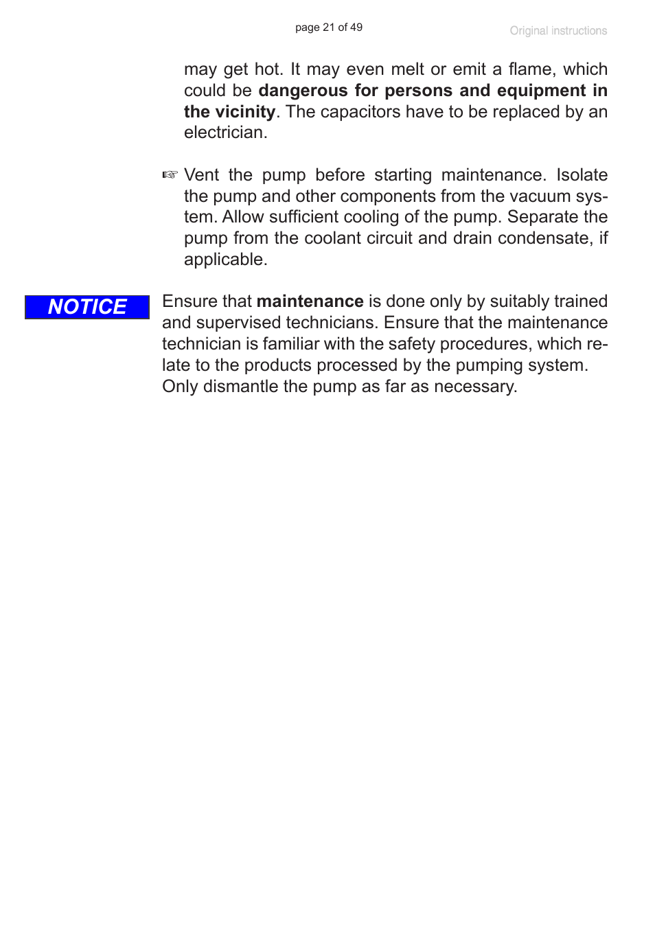 Notice | VACUUBRAND PC 8 m. RC 6 User Manual | Page 21 / 49