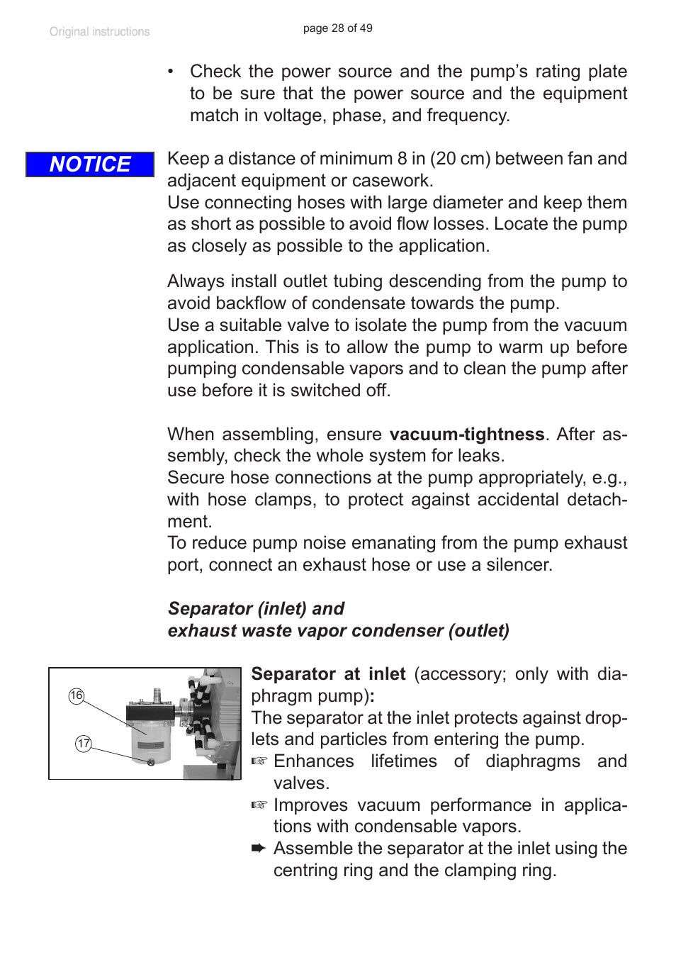 Notice | VACUUBRAND PC 8 m. RC 6 User Manual | Page 28 / 49