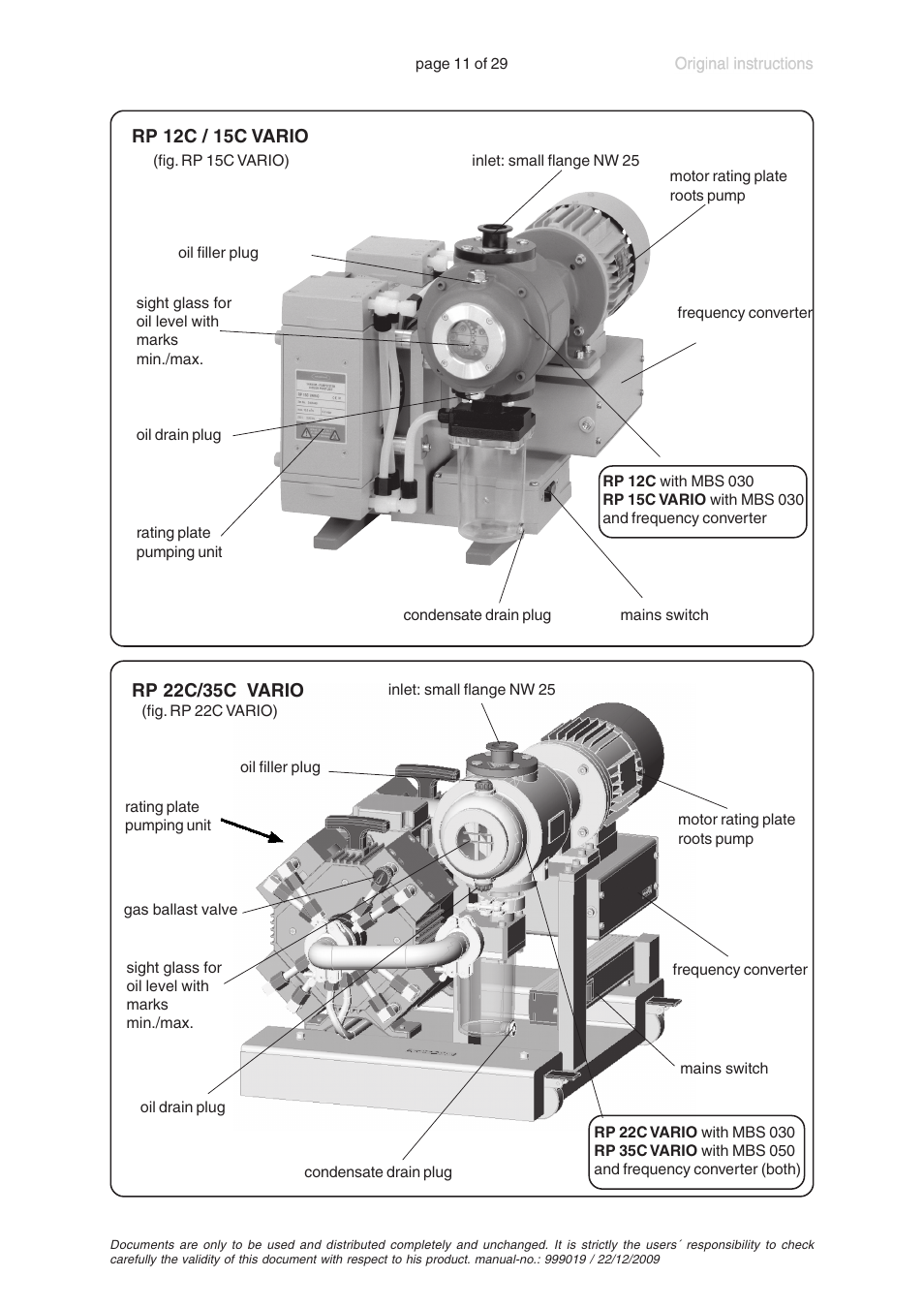 VACUUBRAND RP 35C VARIO User Manual | Page 11 / 29