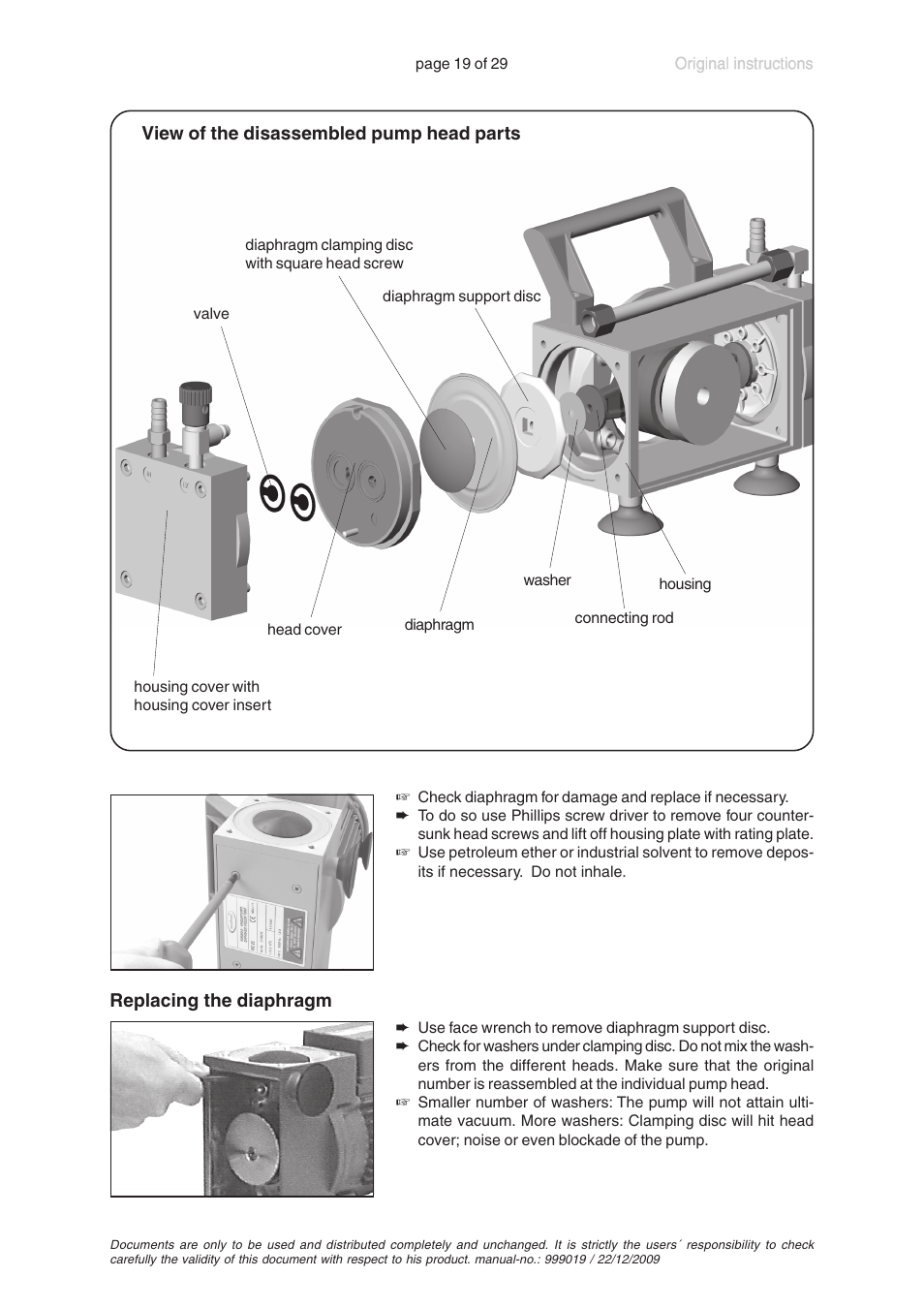 VACUUBRAND RP 35C VARIO User Manual | Page 19 / 29