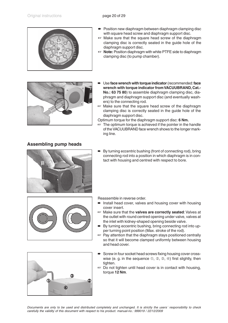 VACUUBRAND RP 35C VARIO User Manual | Page 20 / 29