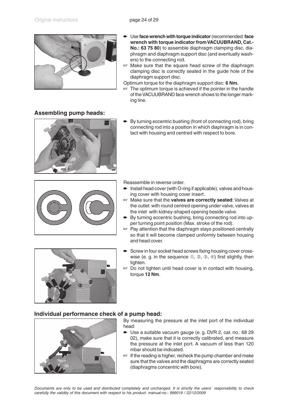 VACUUBRAND RP 35C VARIO User Manual | Page 24 / 29