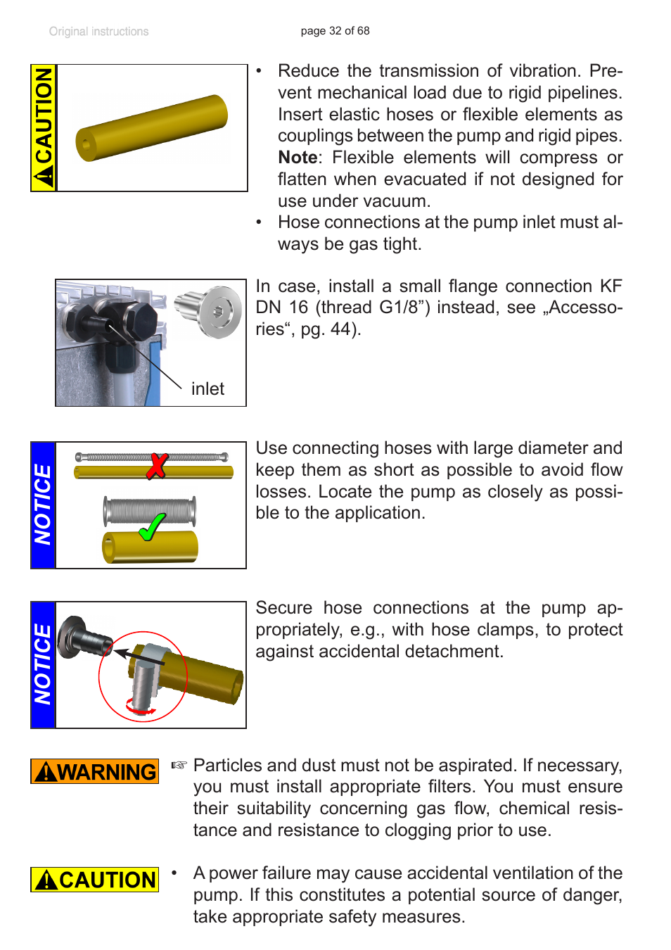 Notice | VACUUBRAND MD 1 VARIO-SP User Manual | Page 32 / 68