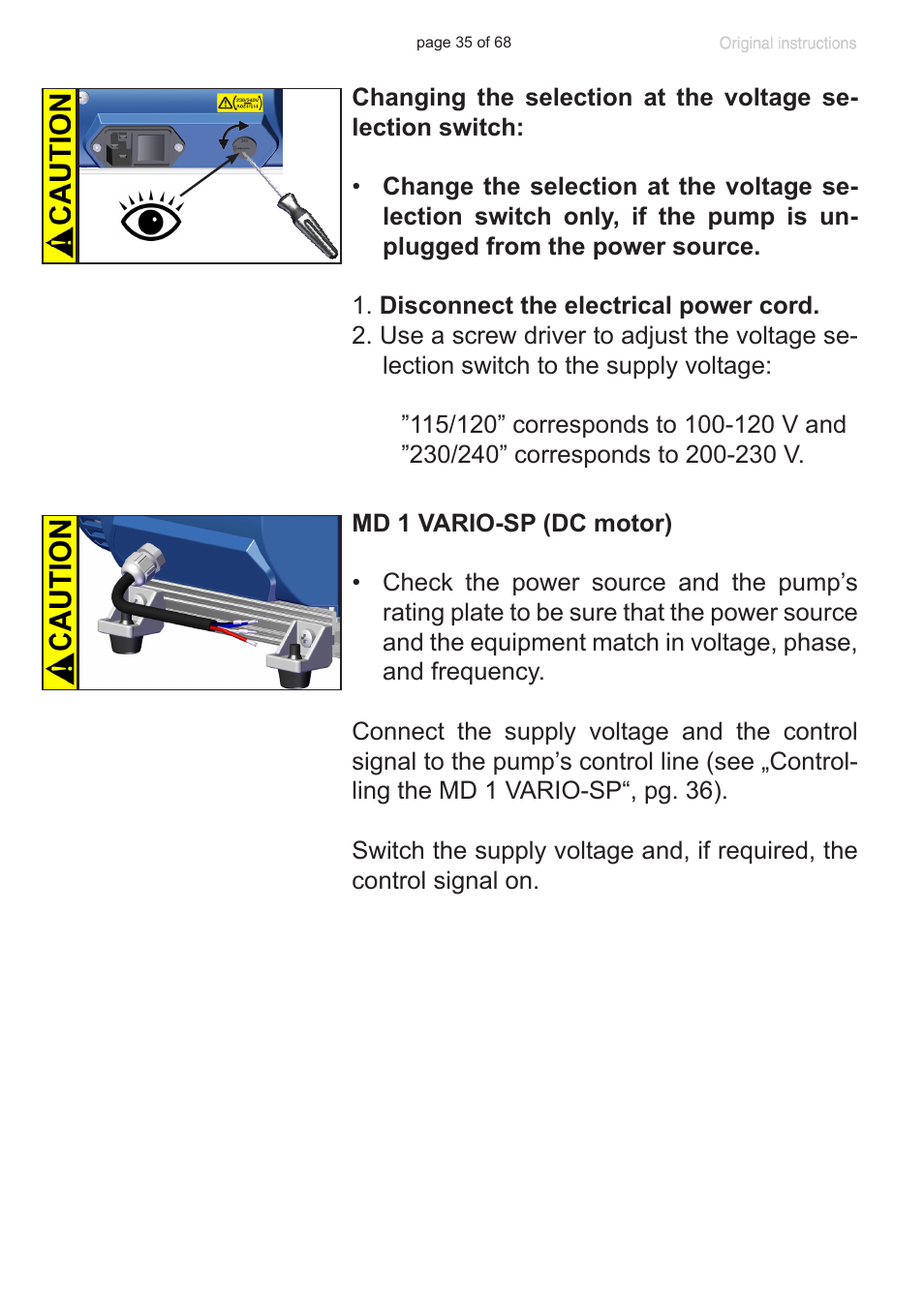 VACUUBRAND MD 1 VARIO-SP User Manual | Page 35 / 68