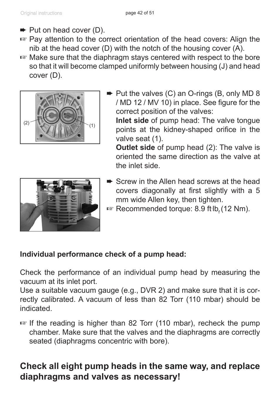 VACUUBRAND MV 10 User Manual | Page 42 / 51