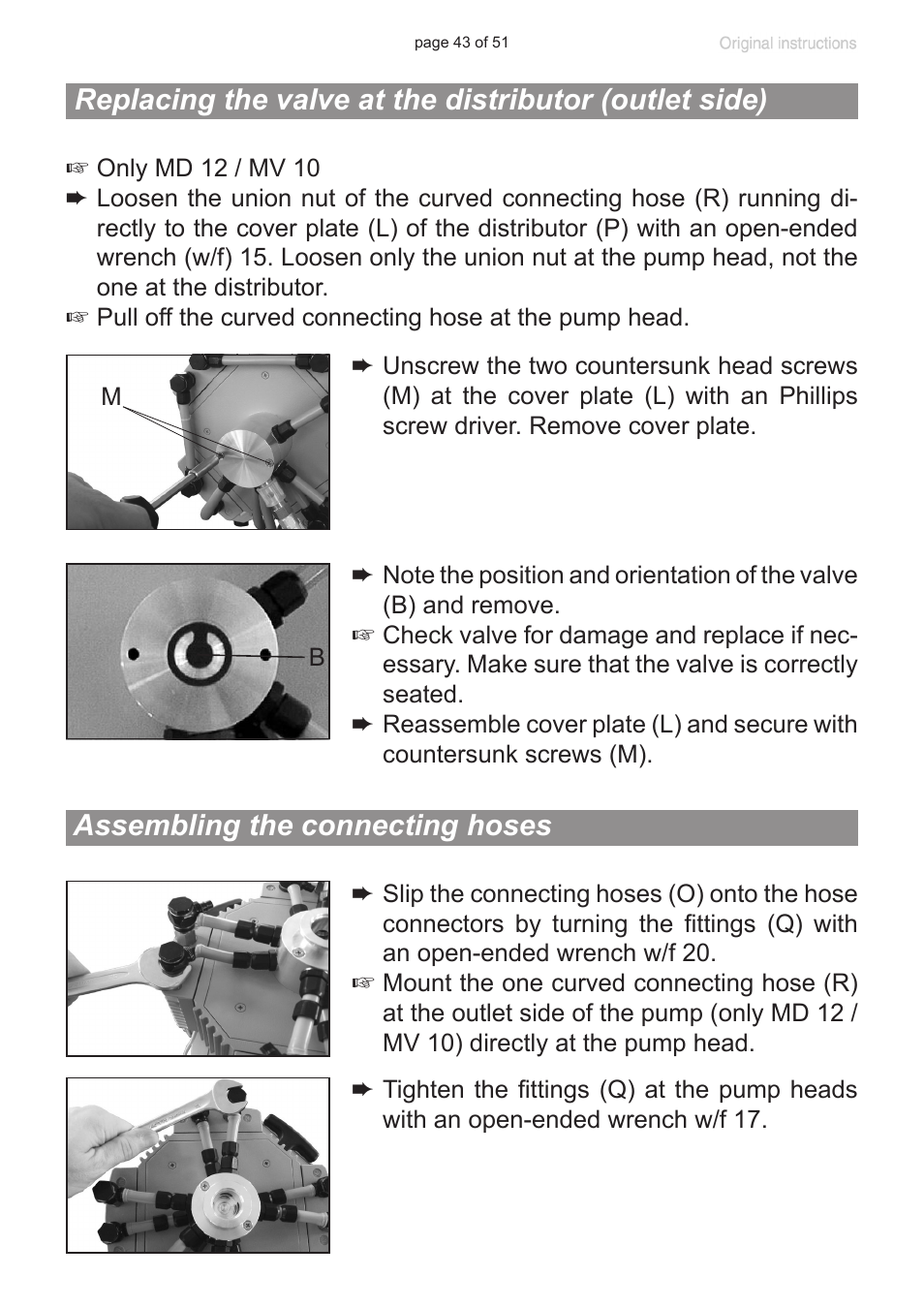 Assembling the connecting hoses | VACUUBRAND MV 10 User Manual | Page 43 / 51