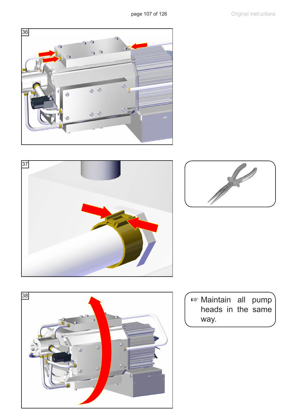 Maintain all pump heads in the same way | VACUUBRAND MV 10 NT VARIO User Manual | Page 107 / 126