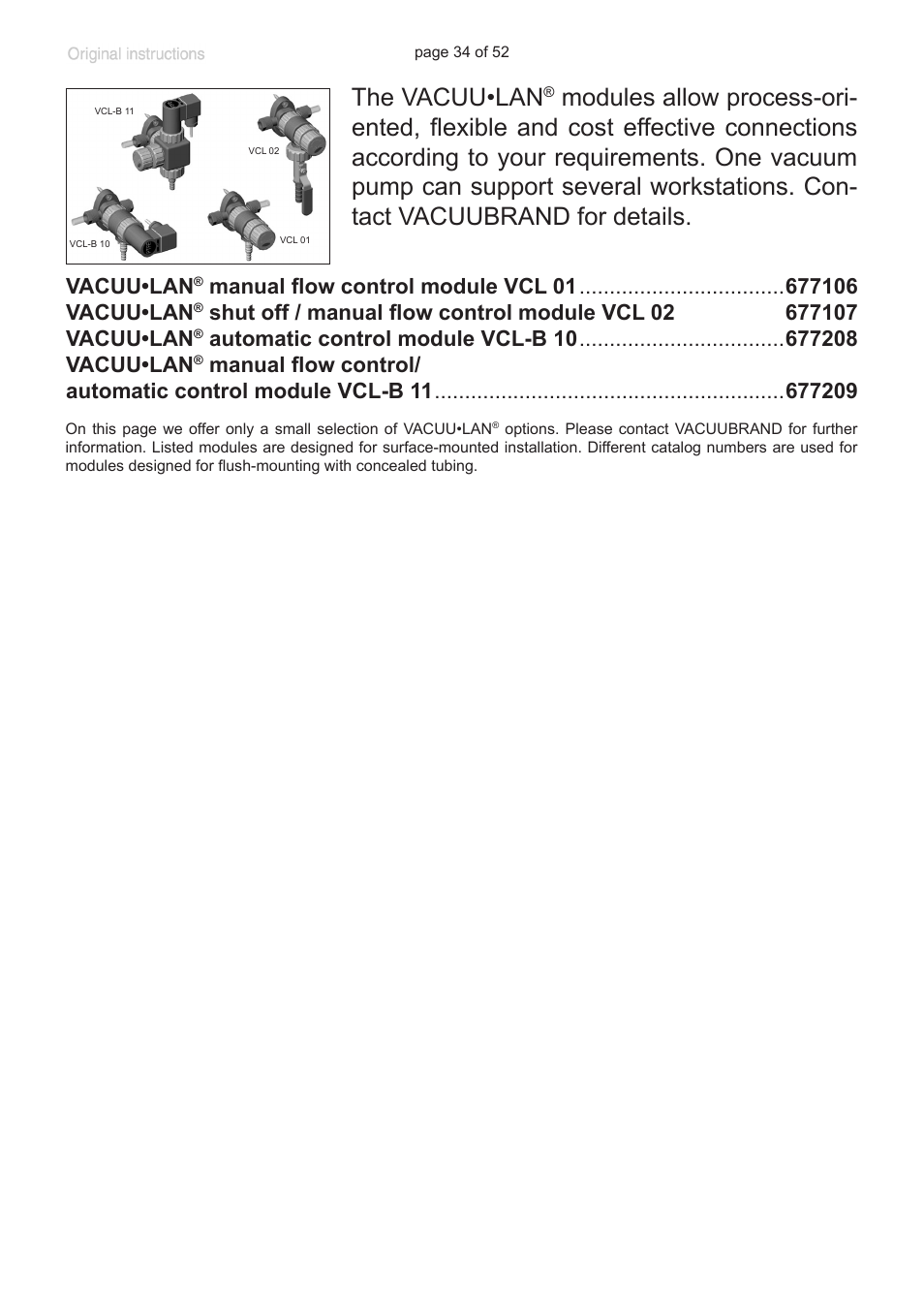 The vacuu•lan, Vacuu•lan | VACUUBRAND MZ 8C User Manual | Page 34 / 52