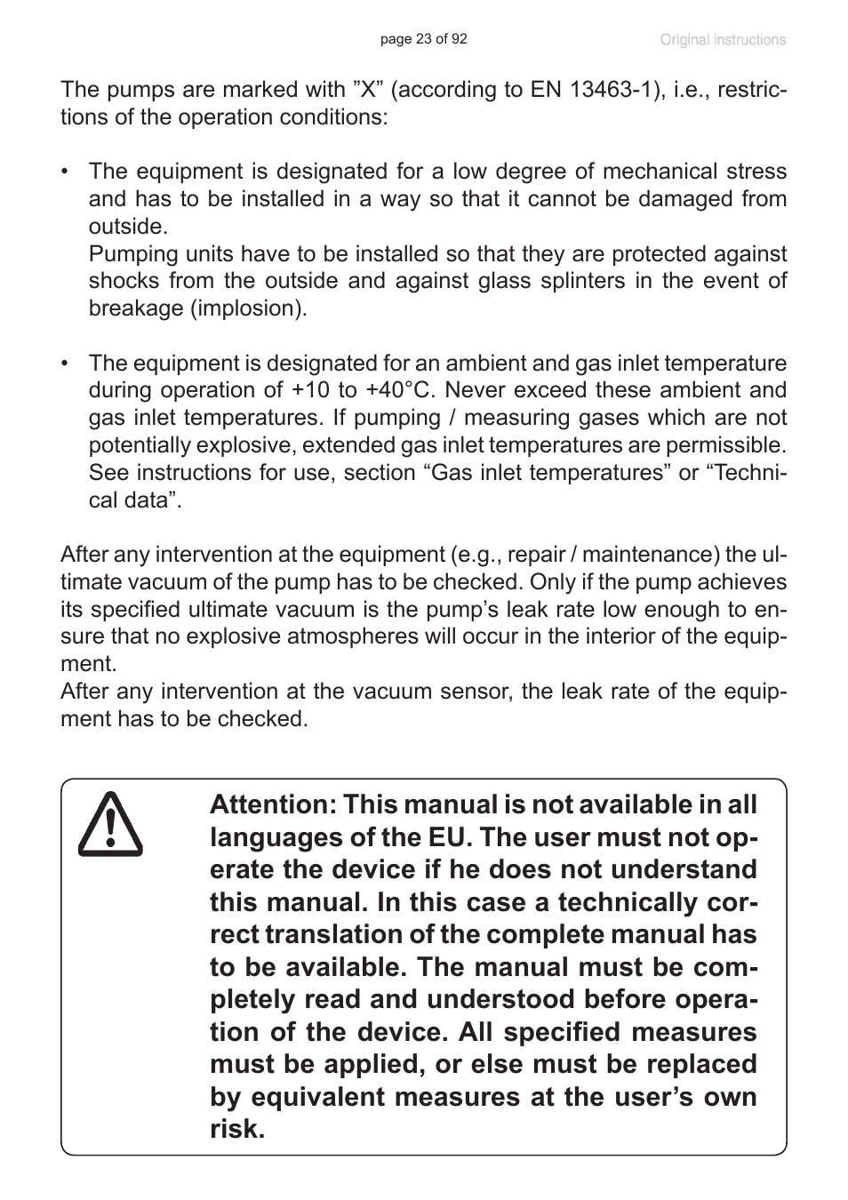 VACUUBRAND MV 10C NT + EK User Manual | Page 23 / 92