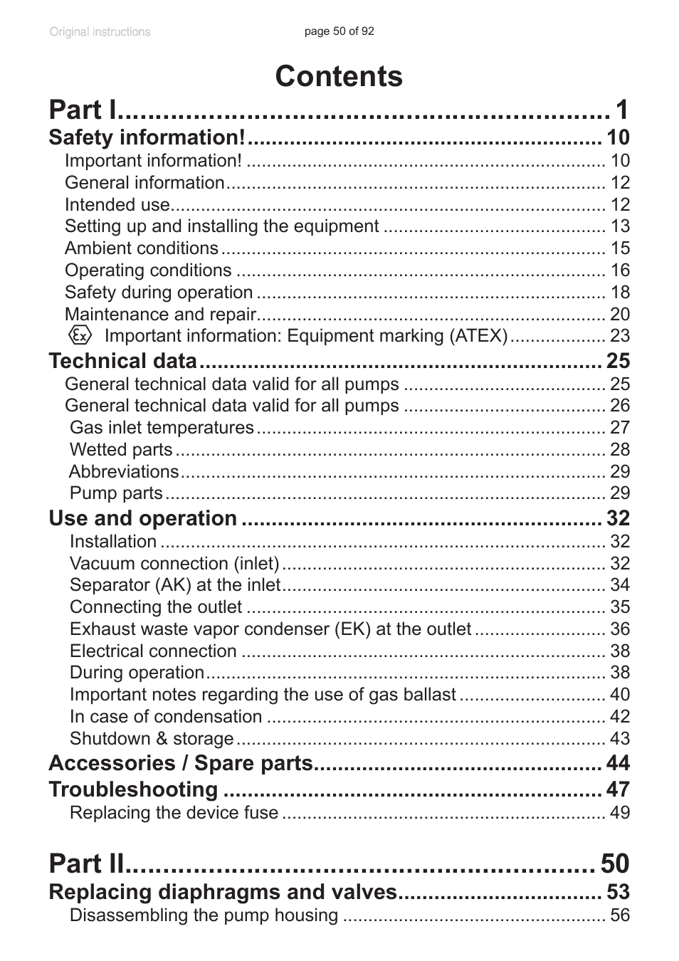VACUUBRAND MV 10C NT + EK User Manual | Page 50 / 92