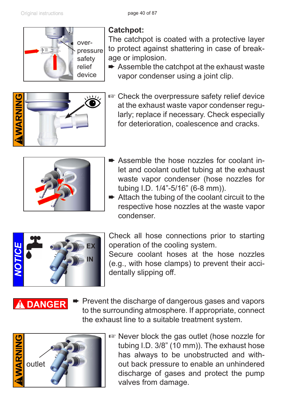 Notice | VACUUBRAND MD 1C VARIO-SP User Manual | Page 40 / 87