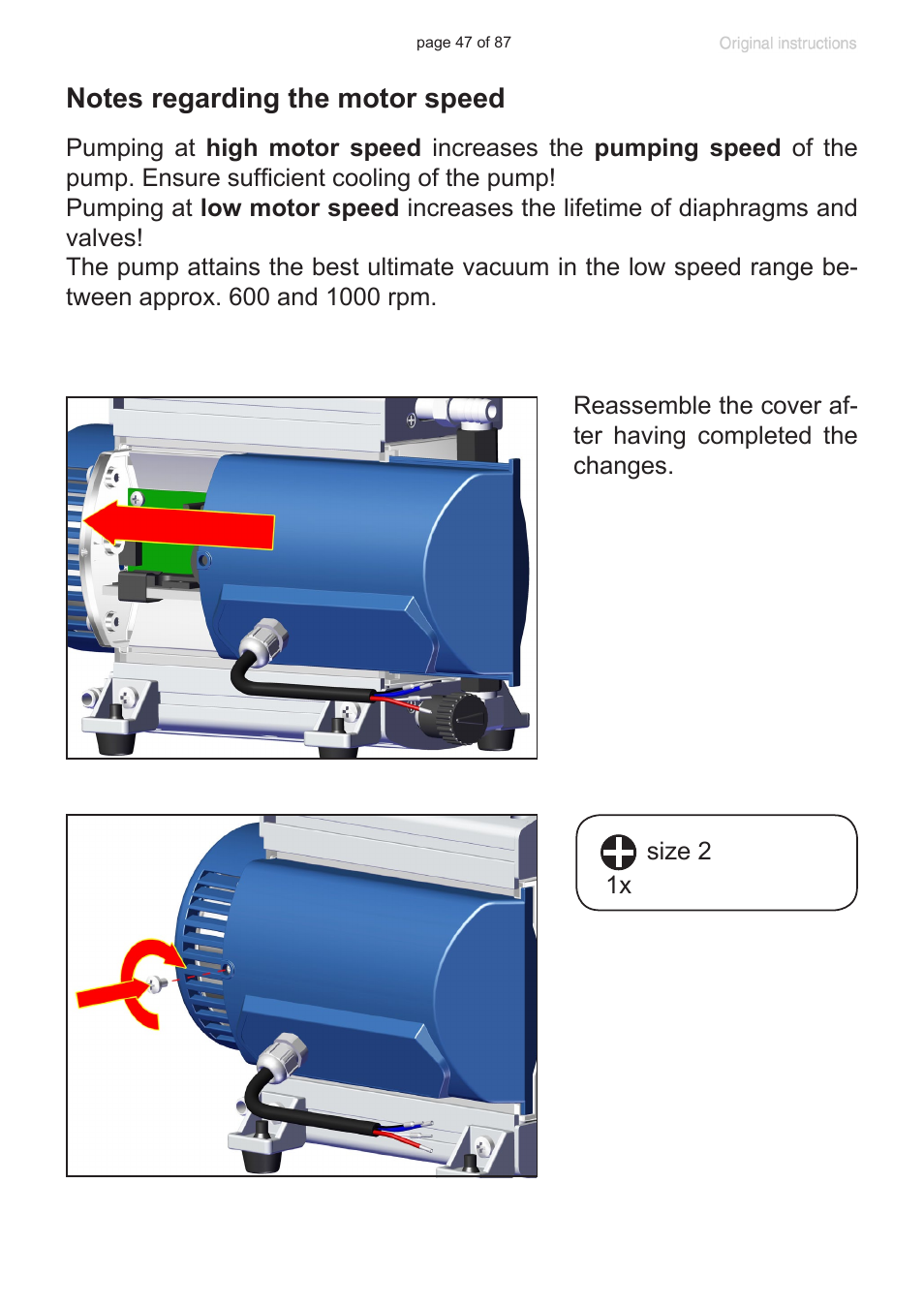 VACUUBRAND MD 1C VARIO-SP User Manual | Page 47 / 87