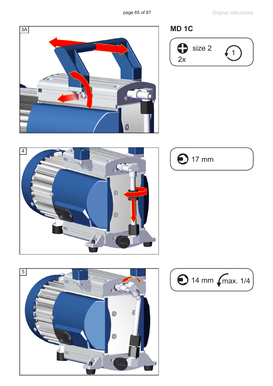 VACUUBRAND MD 1C VARIO-SP User Manual | Page 65 / 87