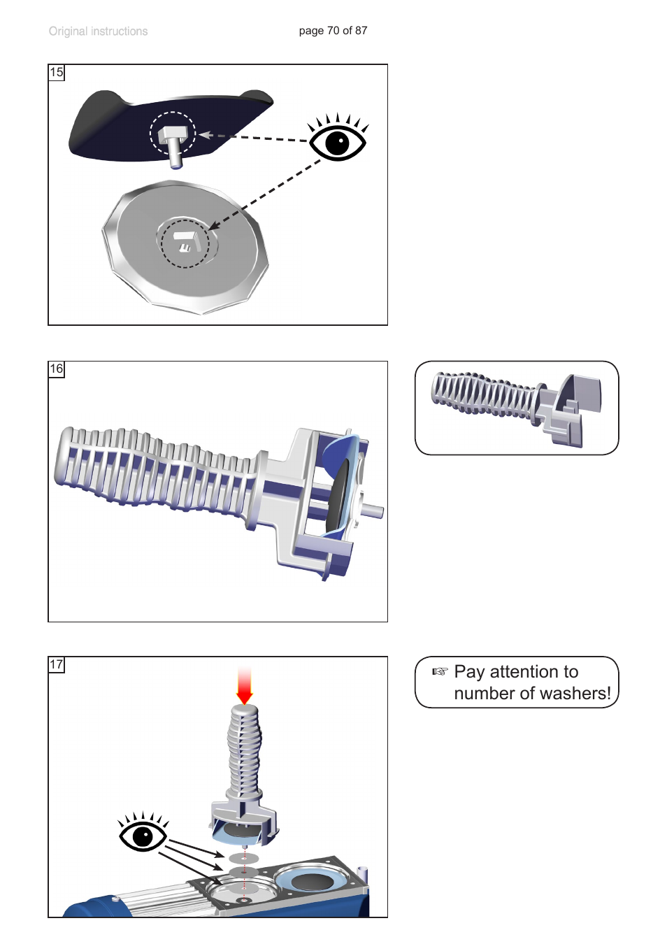 Pay attention to number of washers | VACUUBRAND MD 1C VARIO-SP User Manual | Page 70 / 87