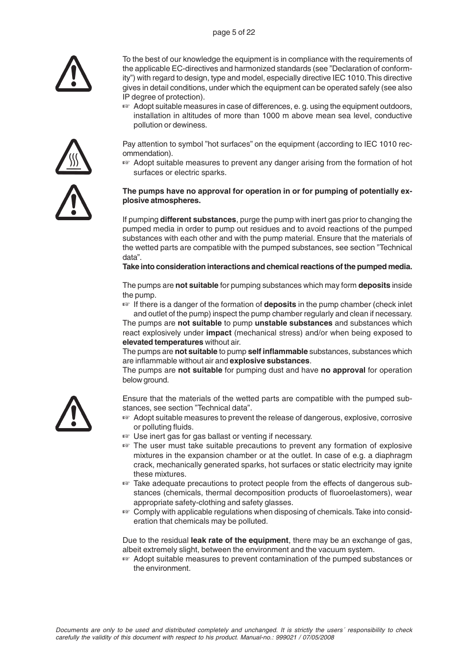 VACUUBRAND MZ 4 User Manual | Page 5 / 22