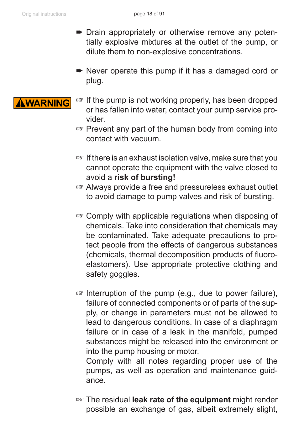 VACUUBRAND MZ 2S NT User Manual | Page 18 / 91