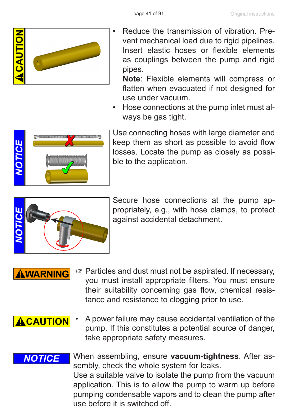 Notice | VACUUBRAND MZ 2S NT User Manual | Page 41 / 91