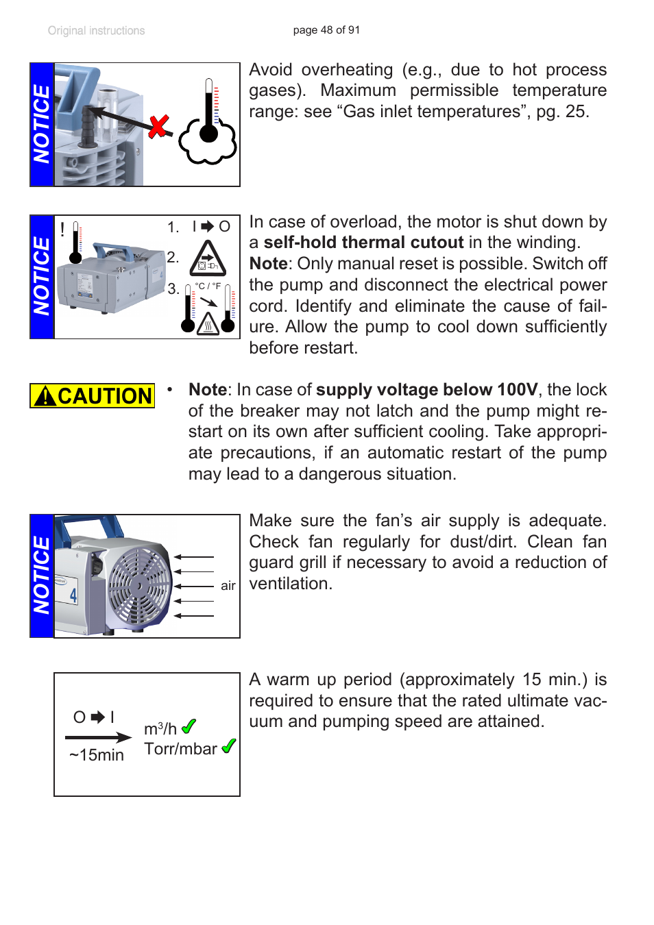 Notice | VACUUBRAND MZ 2S NT User Manual | Page 48 / 91