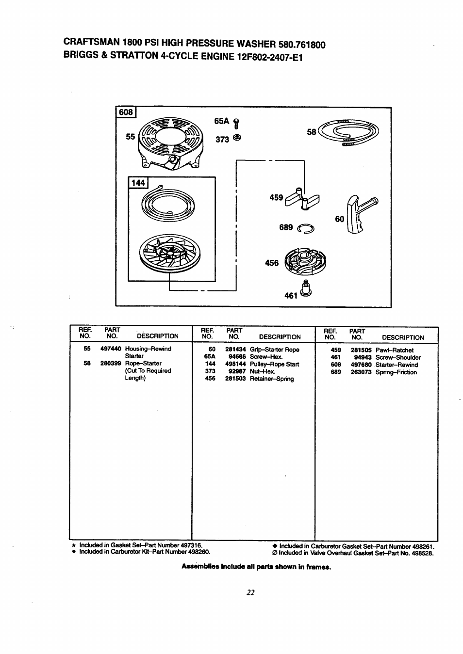 Craftsman 580.761800 User Manual | Page 22 / 28