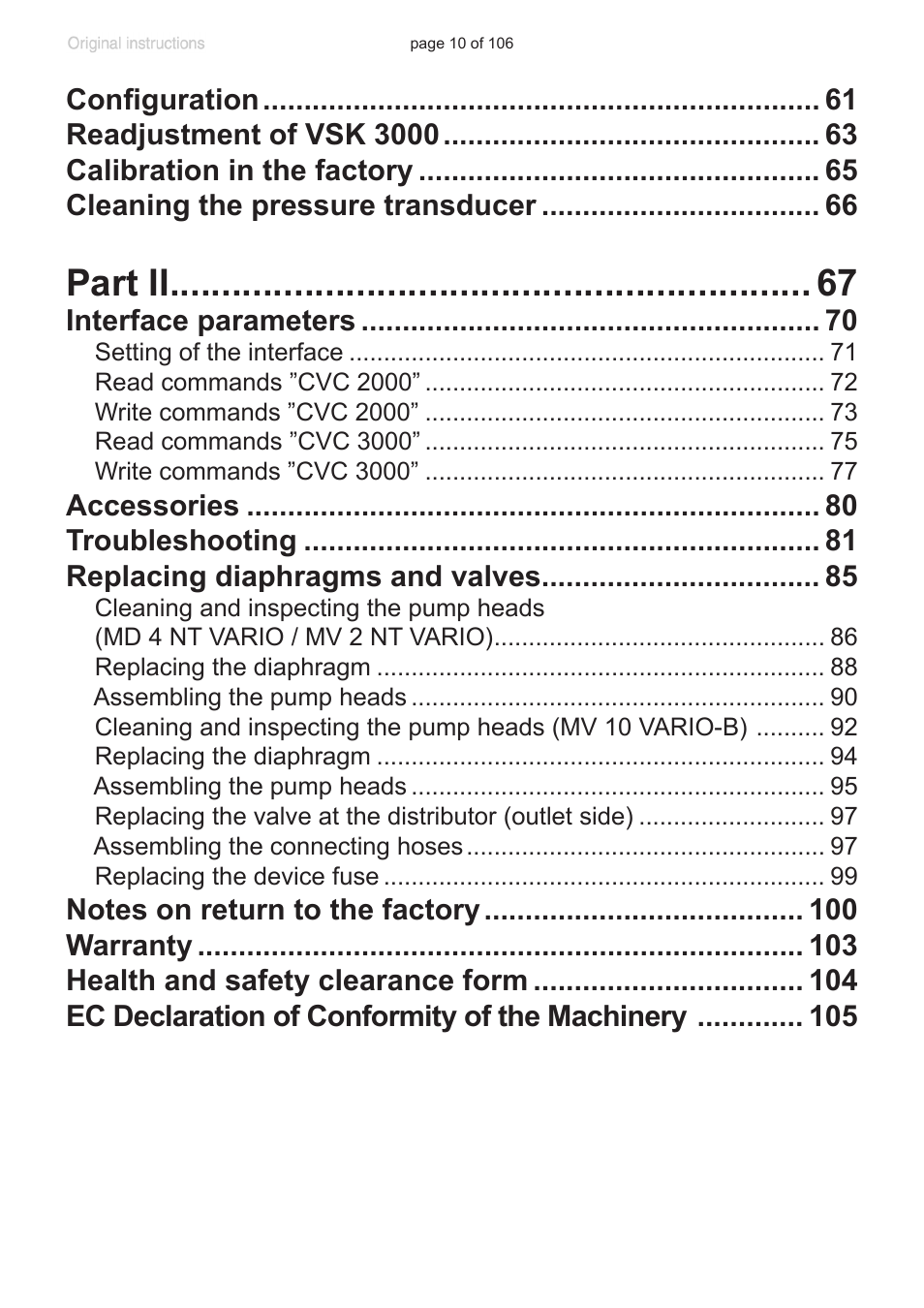 Part ii | VACUUBRAND MV 2 NT VARIO User Manual | Page 10 / 106