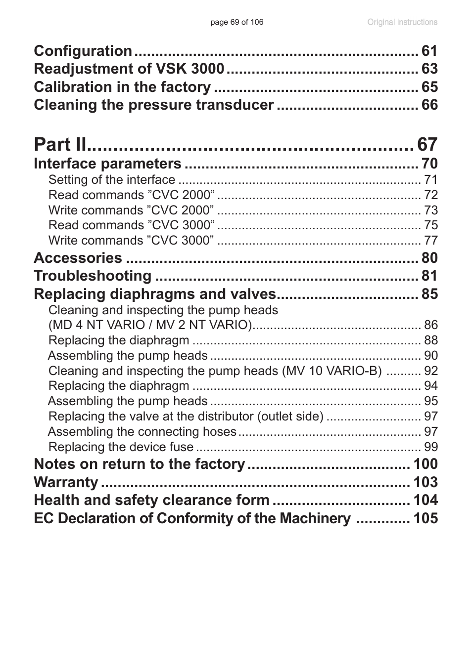 Part ii | VACUUBRAND MV 2 NT VARIO User Manual | Page 69 / 106