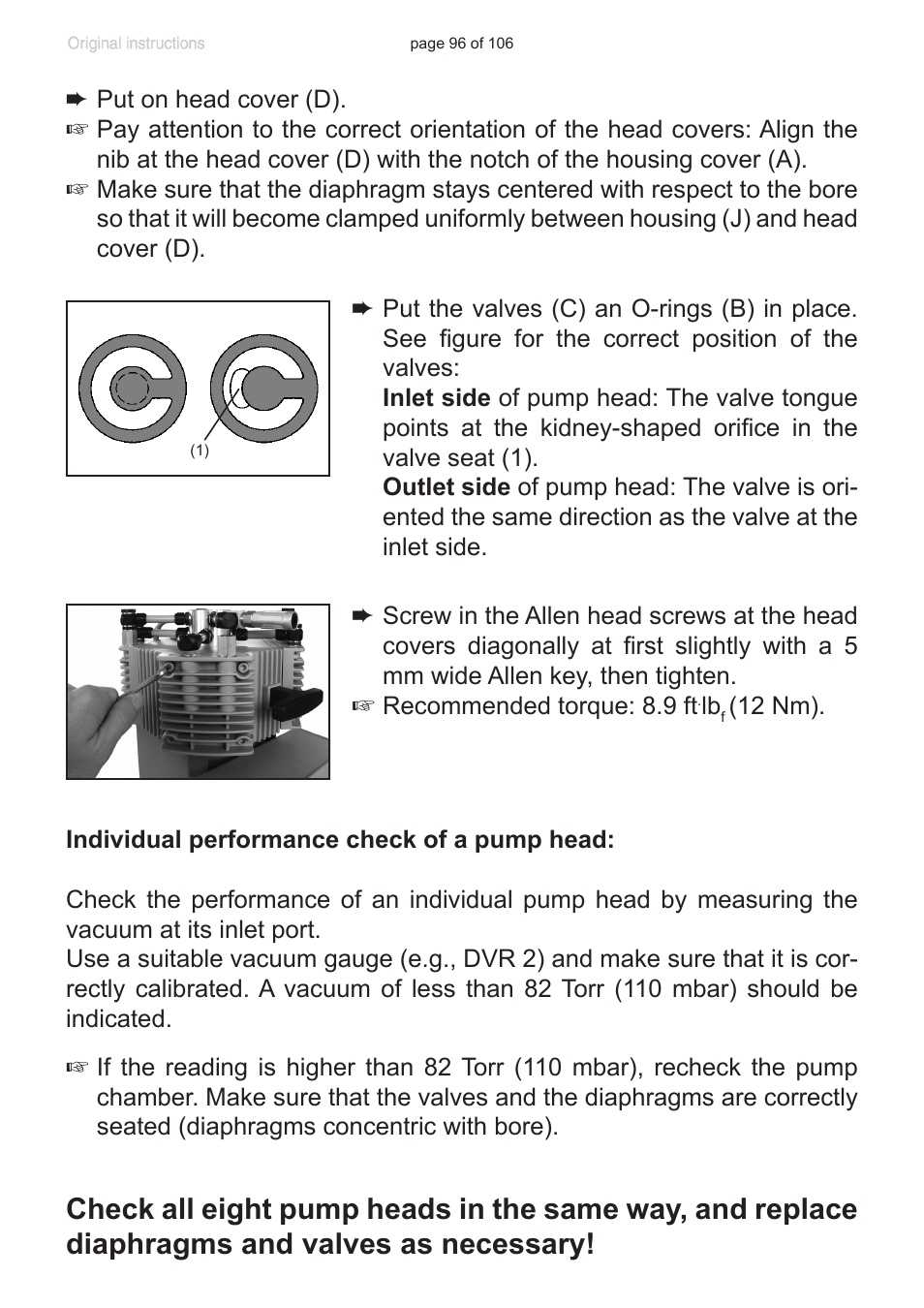 VACUUBRAND MV 2 NT VARIO User Manual | Page 96 / 106