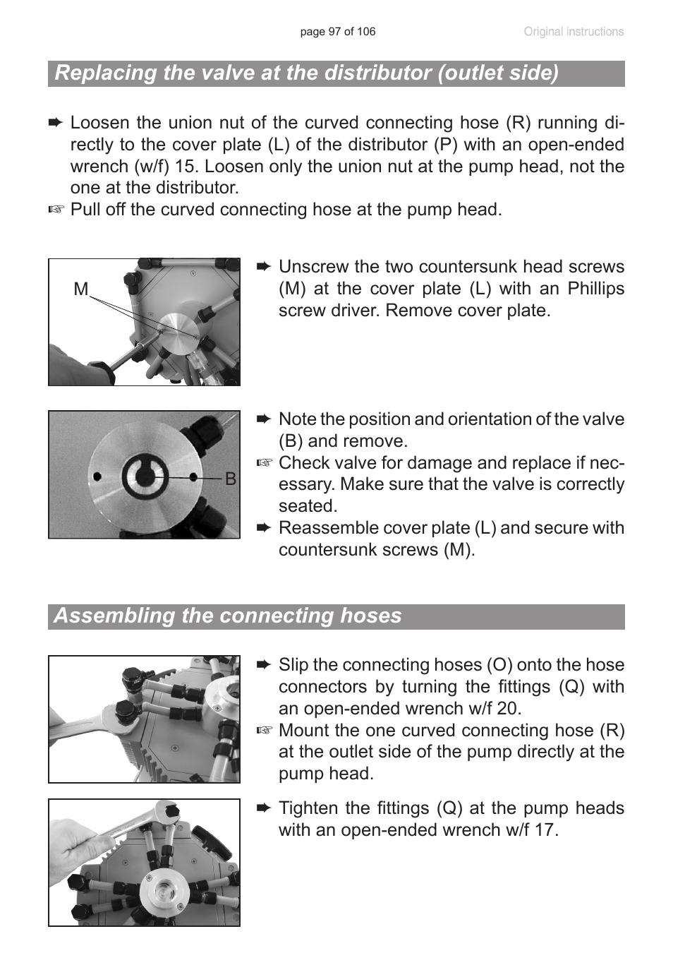 Assembling the connecting hoses | VACUUBRAND MV 2 NT VARIO User Manual | Page 97 / 106