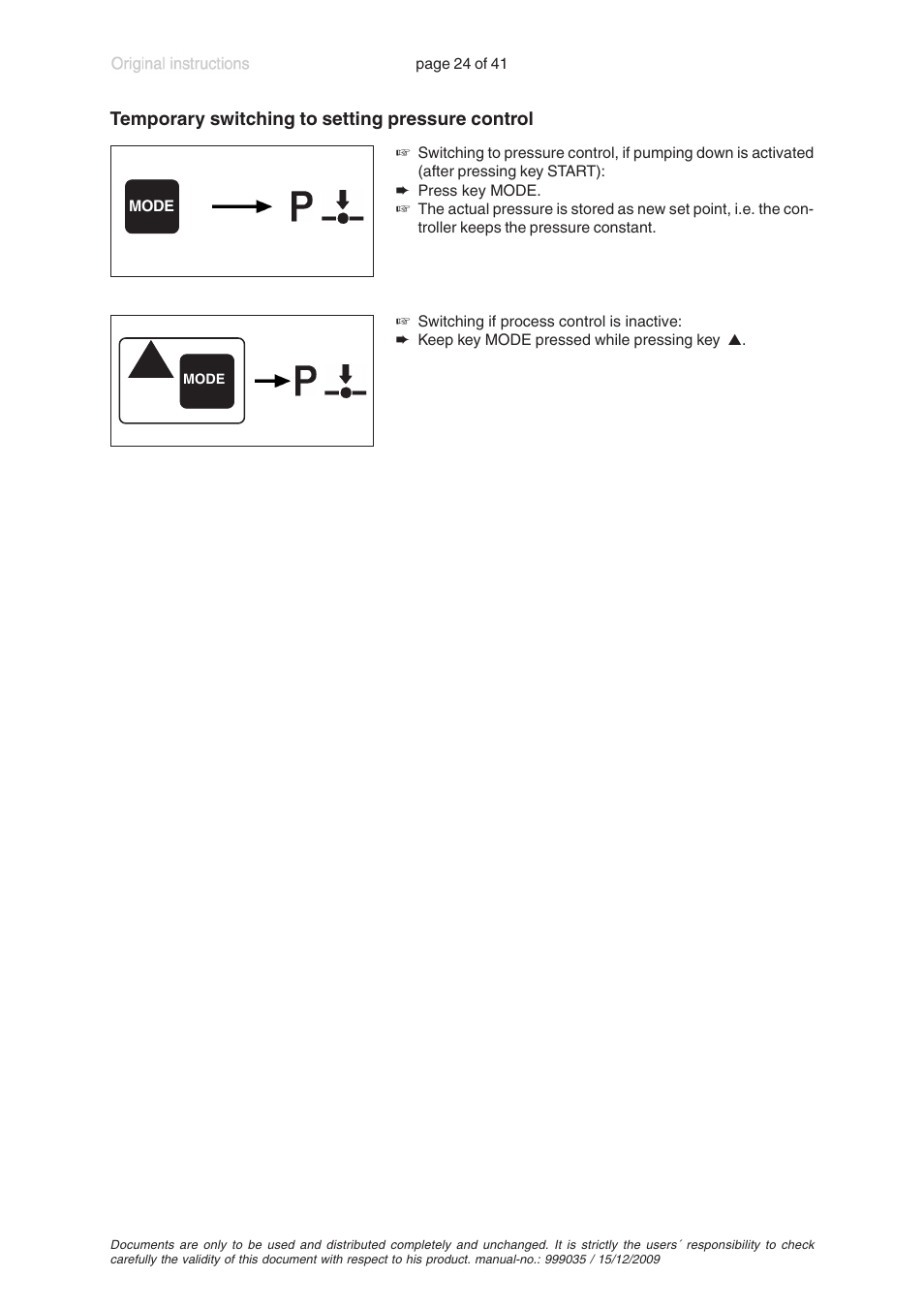 VACUUBRAND MV 2 VARIO User Manual | Page 24 / 41