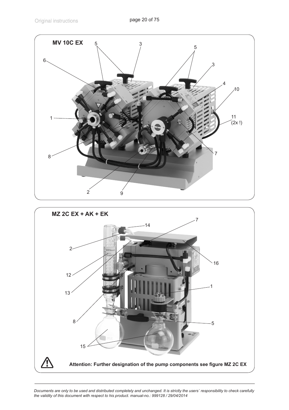 VACUUBRAND MZ 2C EX +IK+EK User Manual | Page 20 / 75