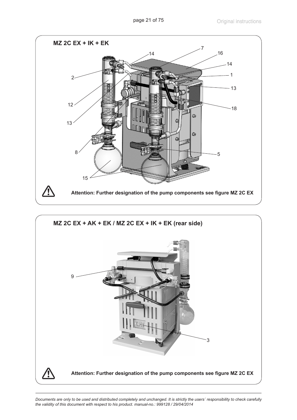 VACUUBRAND MZ 2C EX +IK+EK User Manual | Page 21 / 75