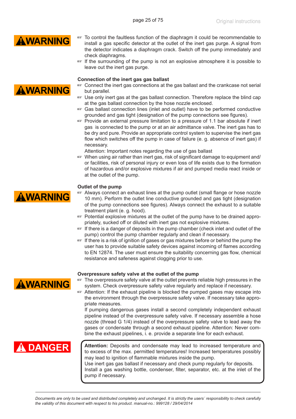 VACUUBRAND MZ 2C EX +IK+EK User Manual | Page 25 / 75