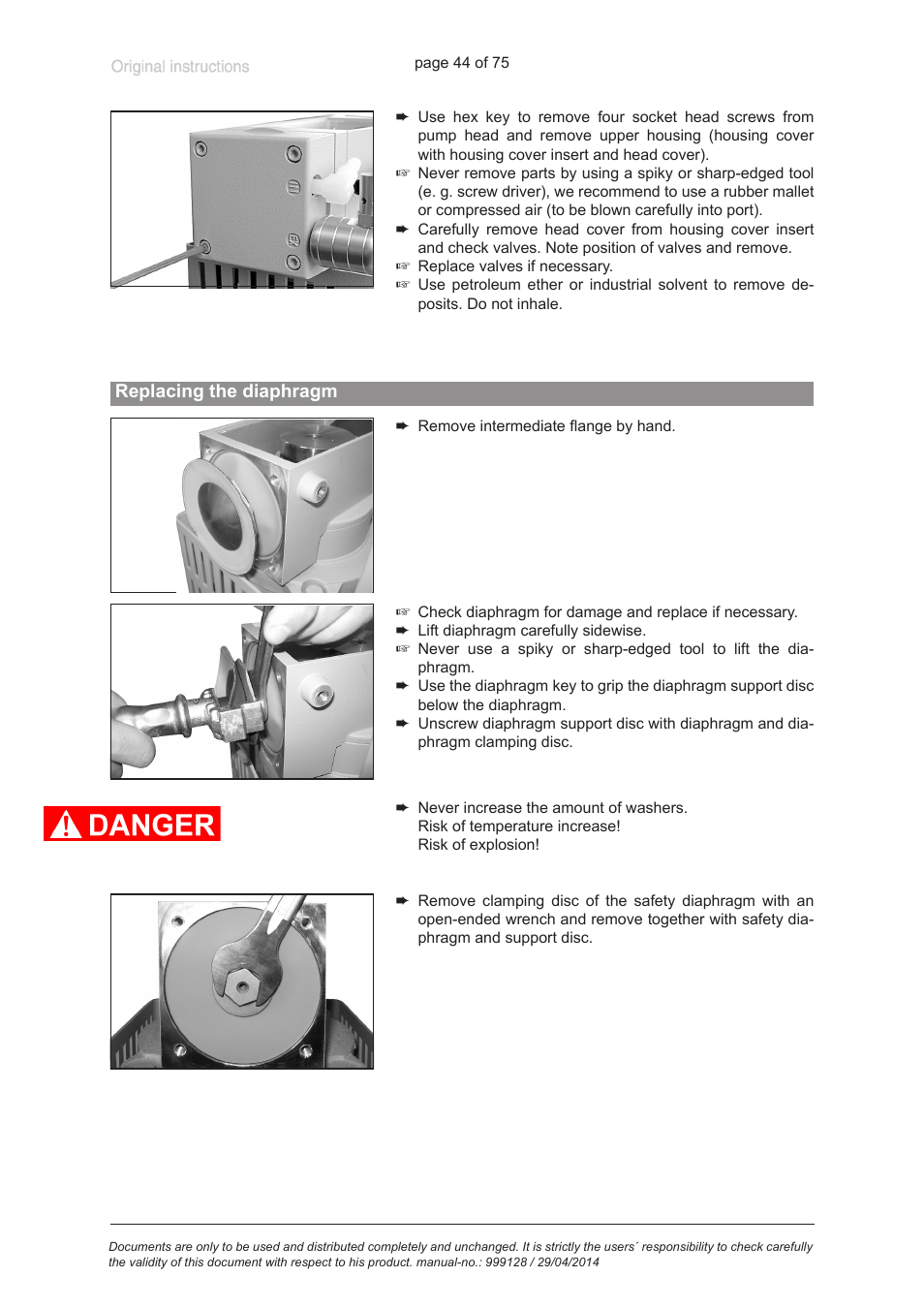 VACUUBRAND MZ 2C EX +IK+EK User Manual | Page 44 / 75