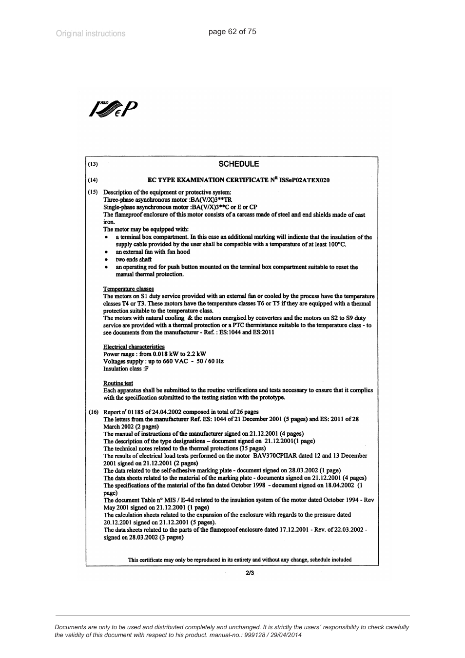 VACUUBRAND MZ 2C EX +IK+EK User Manual | Page 62 / 75