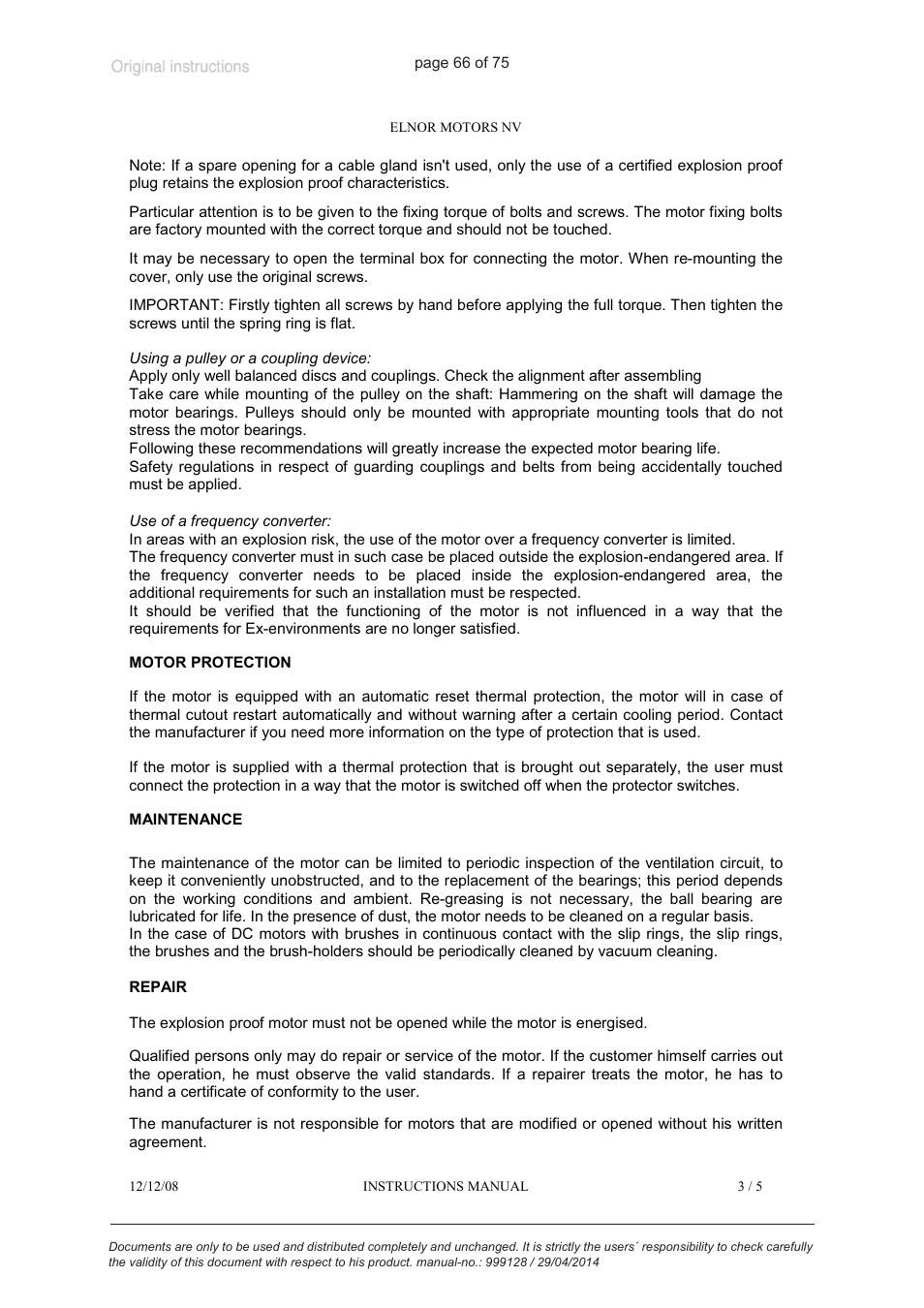 VACUUBRAND MZ 2C EX +IK+EK User Manual | Page 66 / 75