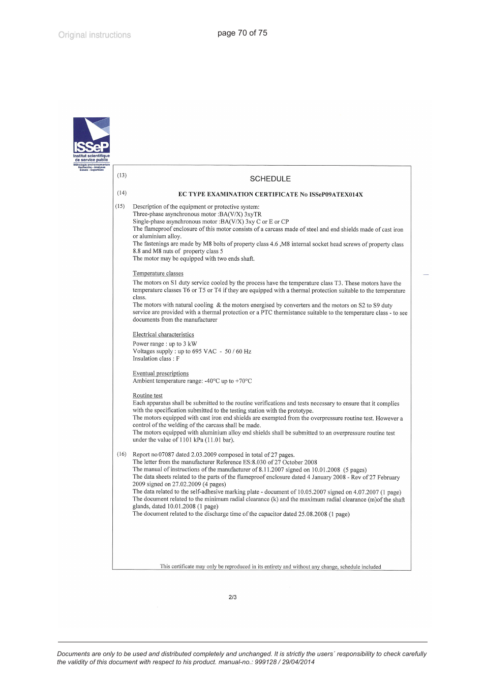 VACUUBRAND MZ 2C EX +IK+EK User Manual | Page 70 / 75