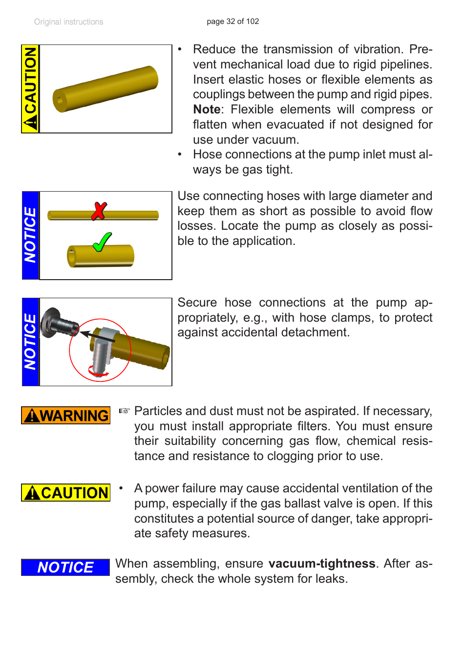 Notice | VACUUBRAND MZ 1C User Manual | Page 32 / 102