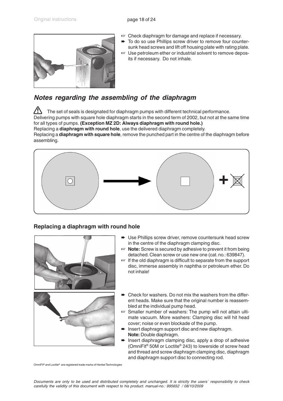 VACUUBRAND MZ 2D User Manual | Page 18 / 24