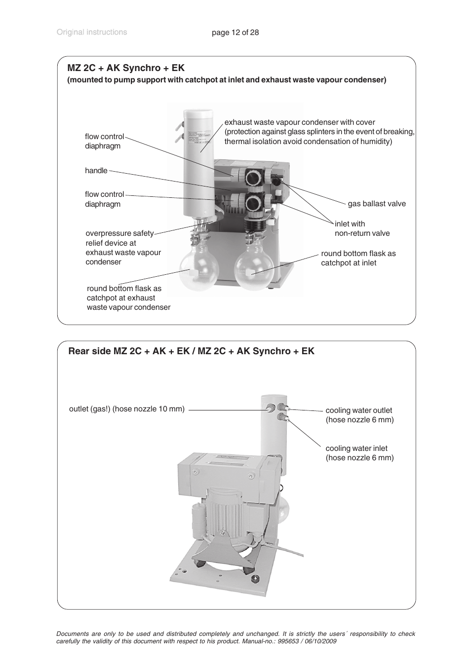 VACUUBRAND MZ 2C +AK+EK User Manual | Page 12 / 28