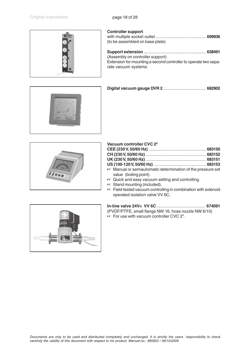 VACUUBRAND MZ 2C +AK+EK User Manual | Page 18 / 28