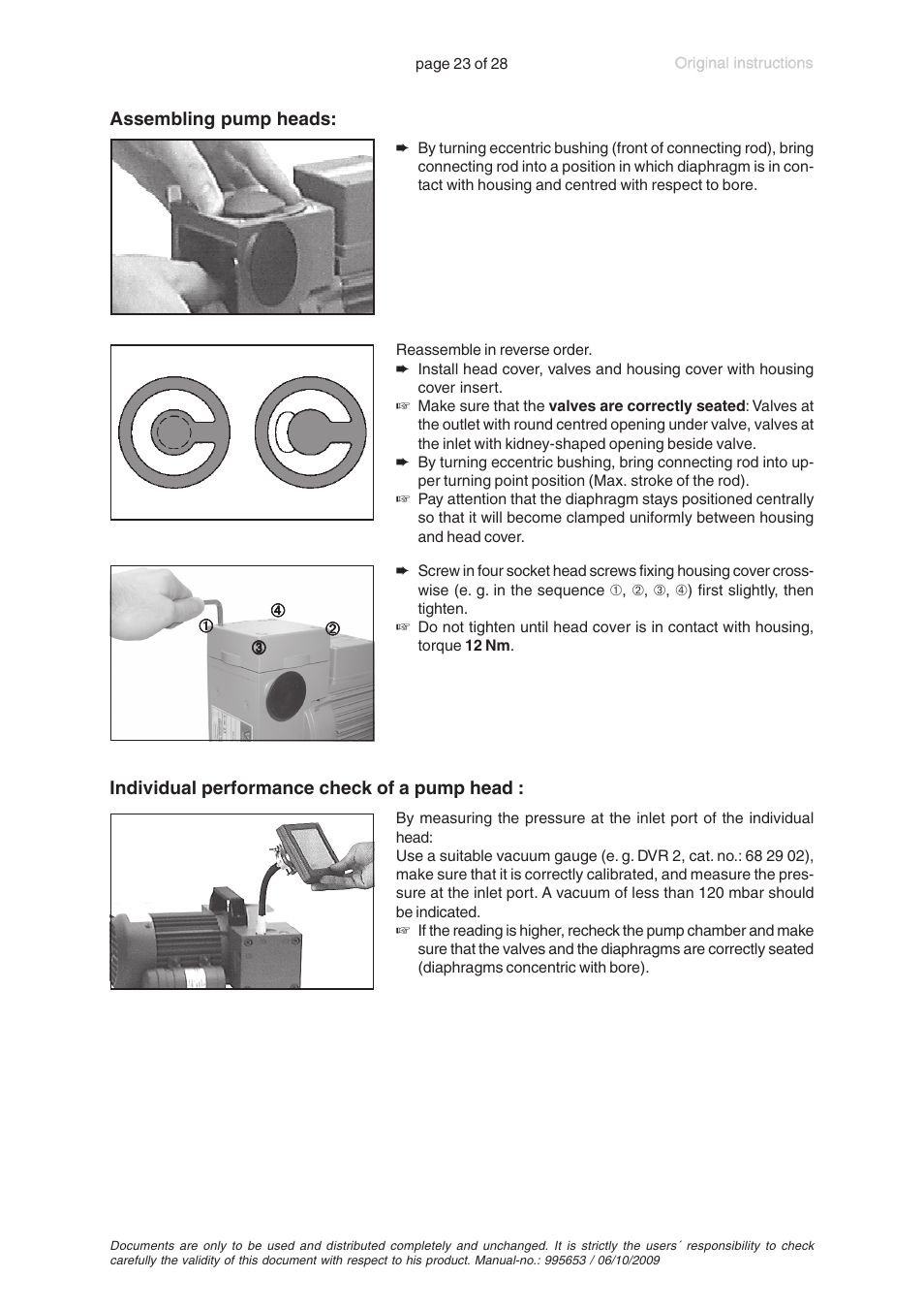 VACUUBRAND MZ 2C +AK+EK User Manual | Page 23 / 28
