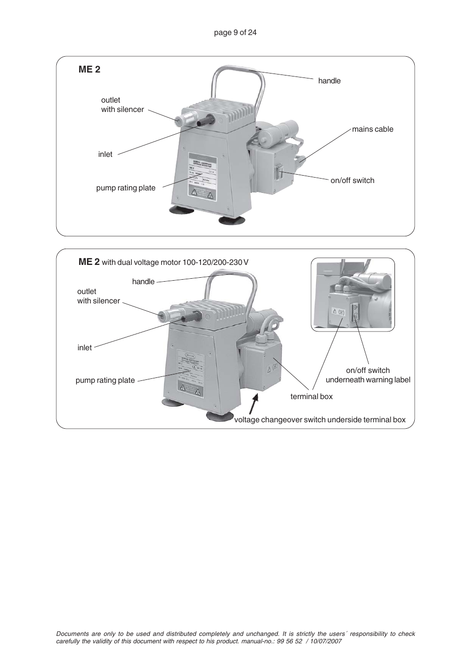 VACUUBRAND ME 2S User Manual | Page 13 / 28