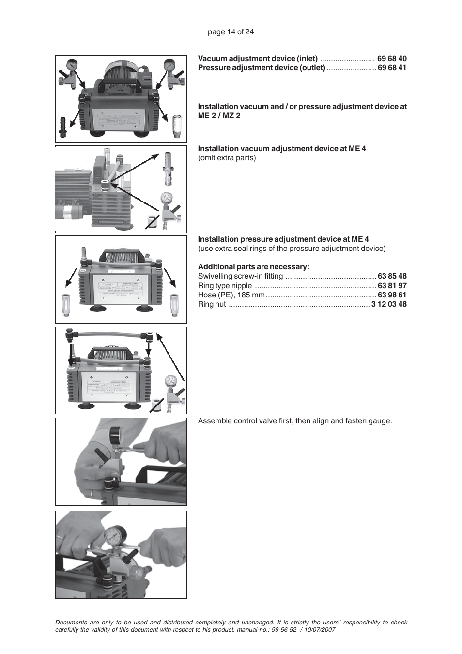 VACUUBRAND ME 2S User Manual | Page 18 / 28