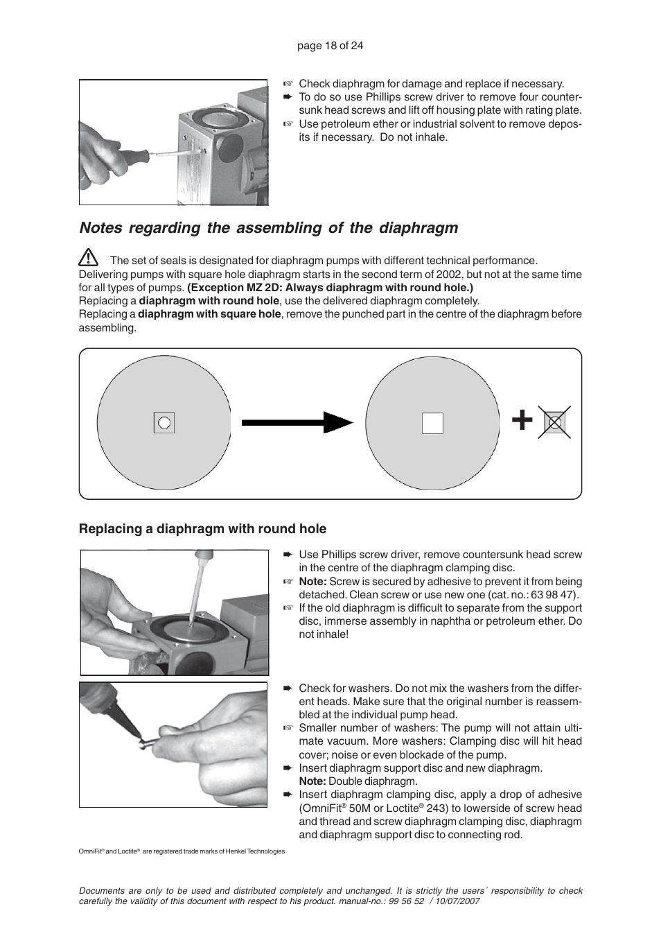 VACUUBRAND ME 2S User Manual | Page 22 / 28