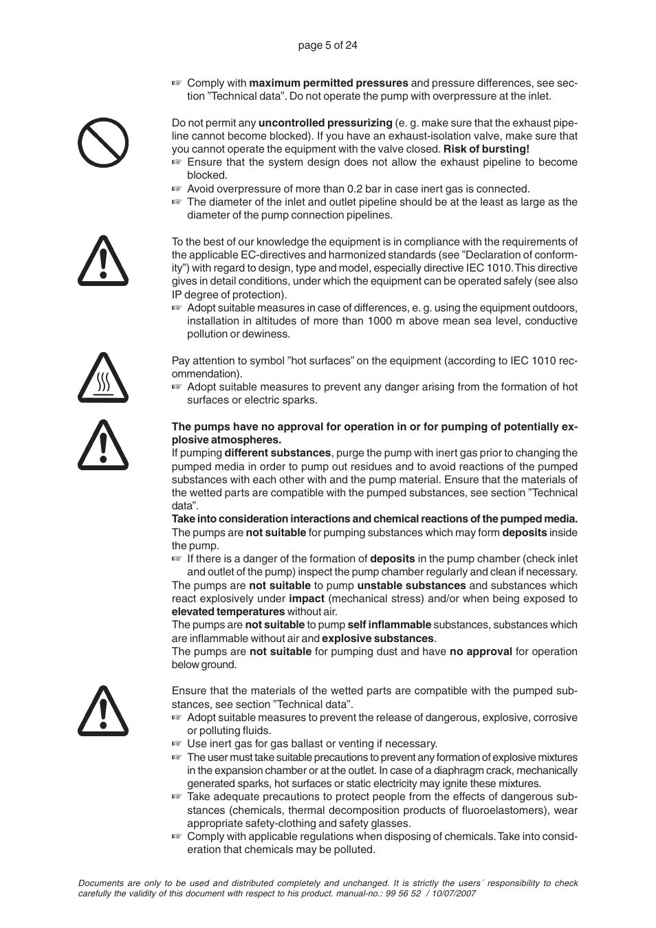 VACUUBRAND ME 2SI User Manual | Page 9 / 28