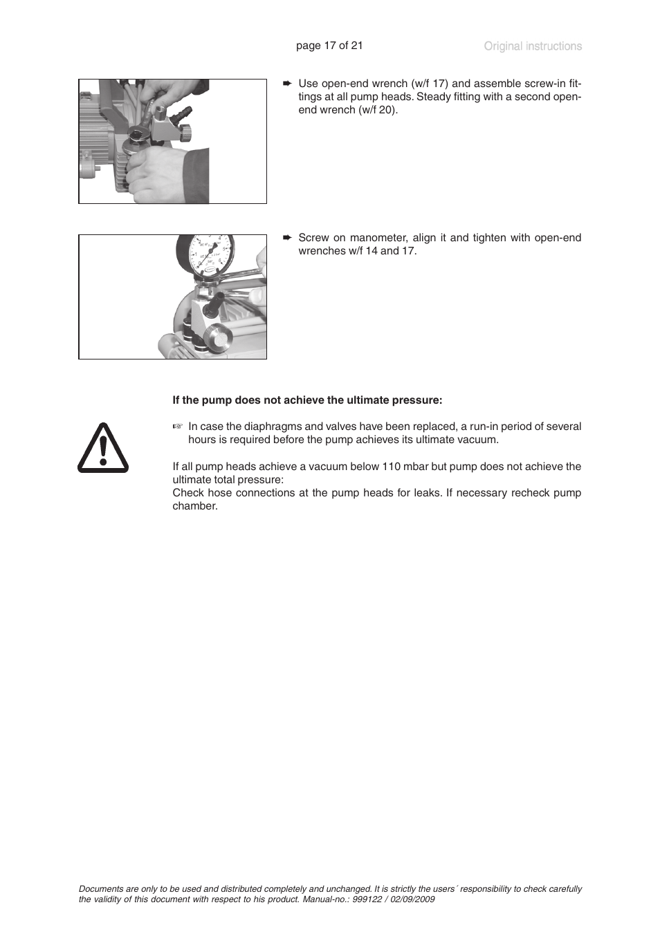 VACUUBRAND ME 4R User Manual | Page 17 / 21