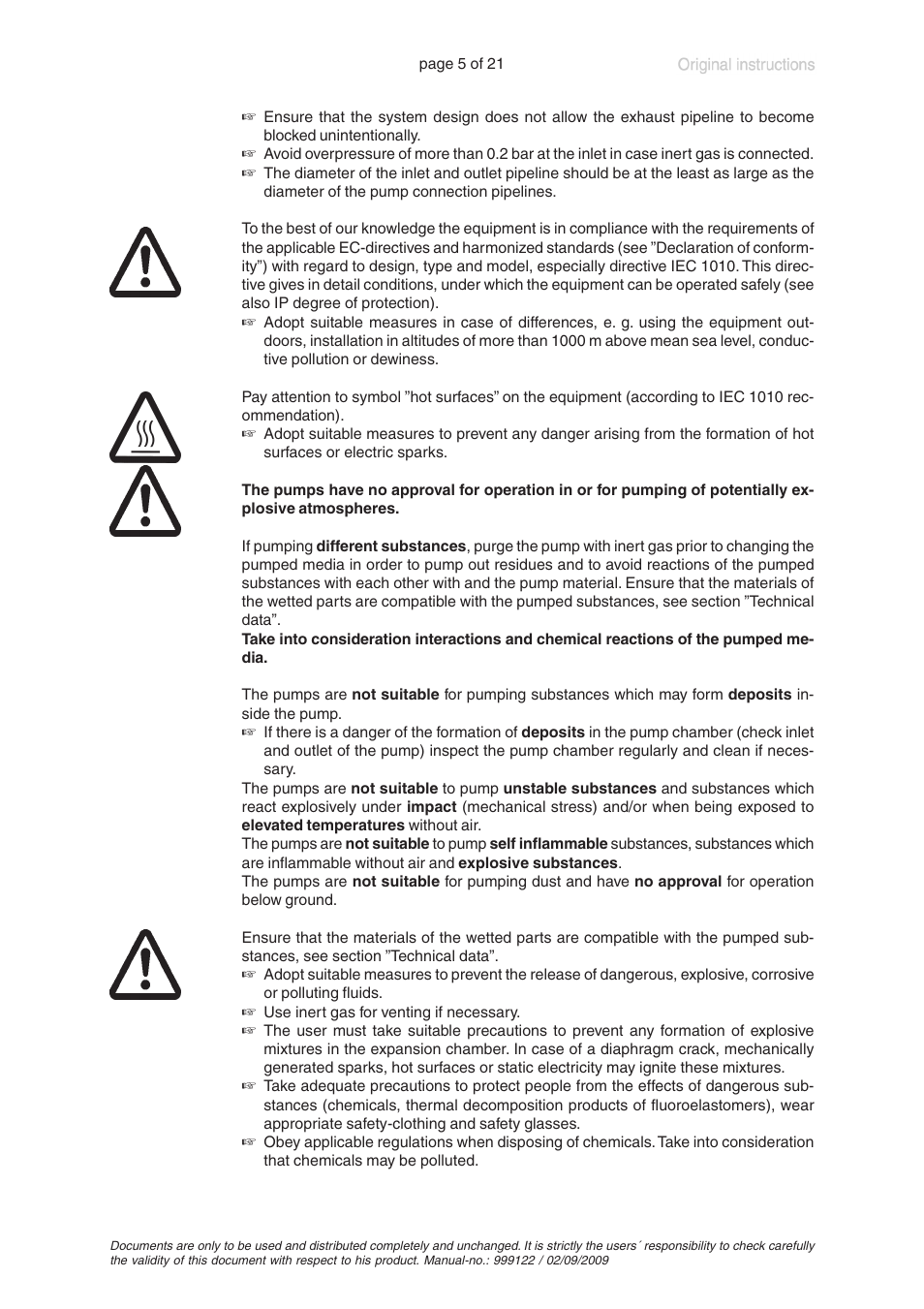 VACUUBRAND ME 4R User Manual | Page 5 / 21