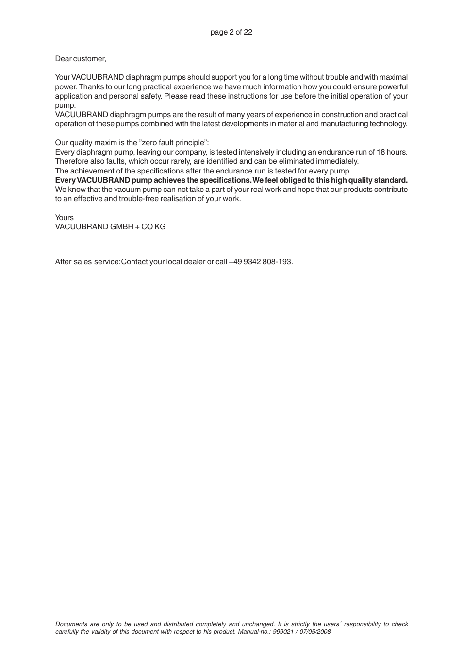 VACUUBRAND ME 8SI User Manual | Page 8 / 28