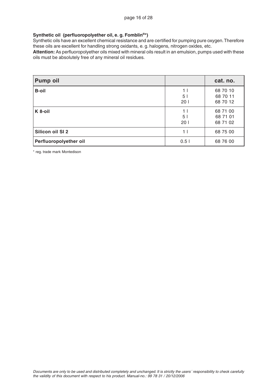 VACUUBRAND RC 5 User Manual | Page 16 / 28